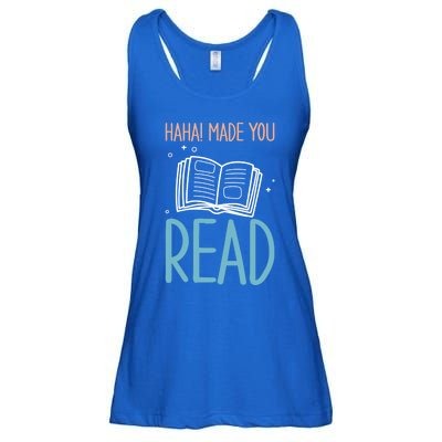 Library Lady Haha Made You Read Librarians School Librarians Meaningful Gift Ladies Essential Flowy Tank