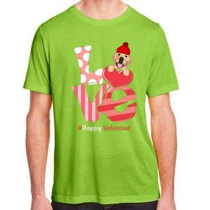 Love Labrador Happy Valentine Day Labrador Lover Gift Adult ChromaSoft Performance T-Shirt