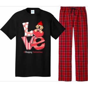 Love Labrador Happy Valentine Day Labrador Lover Gift Pajama Set