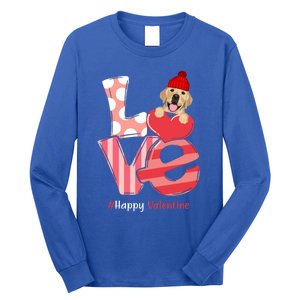 Love Labrador Happy Valentine Day Labrador Lover Gift Long Sleeve Shirt