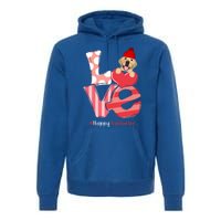 Love Labrador Happy Valentine Day Labrador Lover Gift Premium Hoodie