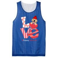 Love Labrador Happy Valentine Day Labrador Lover Gift Mesh Reversible Basketball Jersey Tank