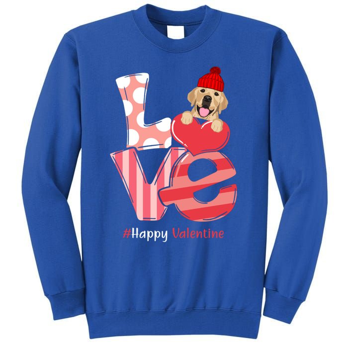 Love Labrador Happy Valentine Day Labrador Lover Gift Tall Sweatshirt