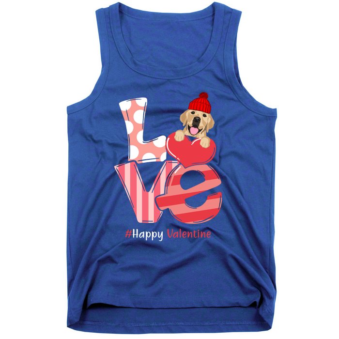 Love Labrador Happy Valentine Day Labrador Lover Gift Tank Top