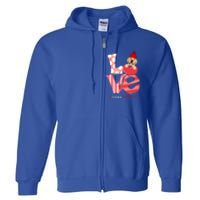 Love Labrador Happy Valentine Day Labrador Lover Gift Full Zip Hoodie