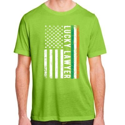 Lucky Lawyer Irish American Flag St Patricks Day Gift Adult ChromaSoft Performance T-Shirt