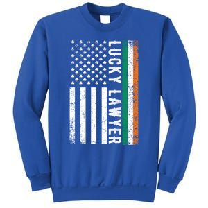 Lucky Lawyer Irish American Flag St Patricks Day Gift Sweatshirt