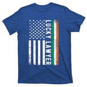 Lucky Lawyer Irish American Flag St Patricks Day Gift T-Shirt