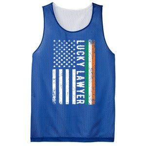 Lucky Lawyer Irish American Flag St Patricks Day Gift Mesh Reversible Basketball Jersey Tank