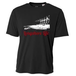 Longshore Life Ilwu Cranes Containers Utr Cooling Performance Crew T-Shirt