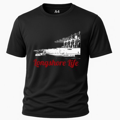 Longshore Life Ilwu Cranes Containers Utr Cooling Performance Crew T-Shirt
