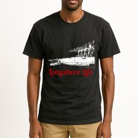 Longshore Life Ilwu Cranes Containers Utr Tall T-Shirt