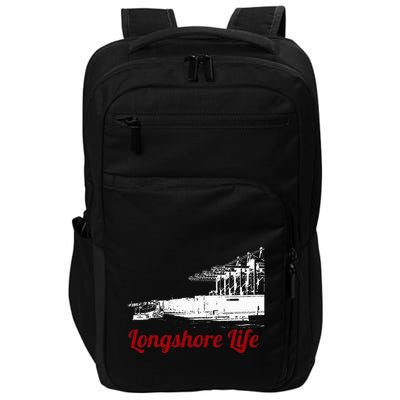 Longshore Life Ilwu Cranes Containers Utr Impact Tech Backpack