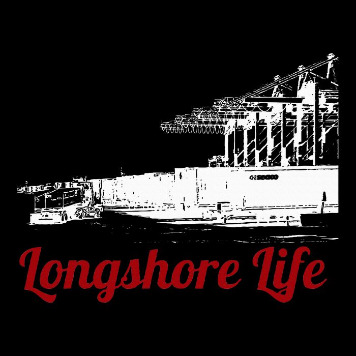 Longshore Life Ilwu Cranes Containers Utr 7-Panel Snapback Hat