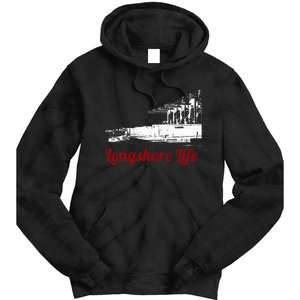 Longshore Life Ilwu Cranes Containers Utr Tie Dye Hoodie