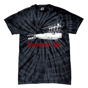 Longshore Life Ilwu Cranes Containers Utr Tie-Dye T-Shirt