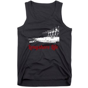 Longshore Life Ilwu Cranes Containers Utr Tank Top