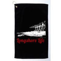 Longshore Life Ilwu Cranes Containers Utr Golf Towel