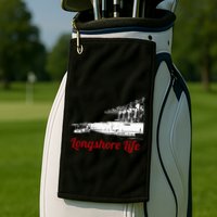 Longshore Life Ilwu Cranes Containers Utr Golf Towel