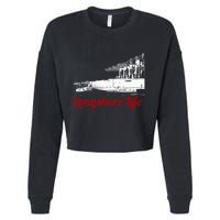 Longshore Life Ilwu Cranes Containers Utr Cropped Pullover Crew