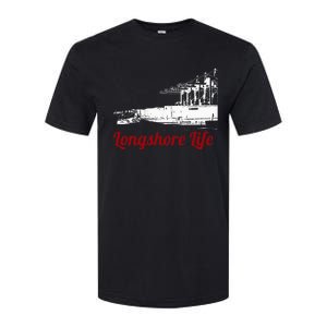 Longshore Life Ilwu Cranes Containers Utr Softstyle CVC T-Shirt