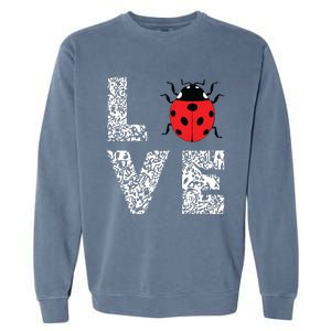 Ladybugs Love Insects Bugs Entomology Sweet Garment-Dyed Sweatshirt