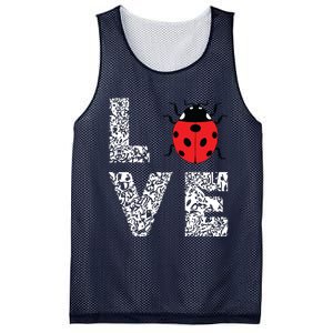 Ladybugs Love Insects Bugs Entomology Sweet Mesh Reversible Basketball Jersey Tank