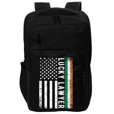 Lucky Lawyer Irish American Flag St Patricks Day Gift Impact Tech Backpack