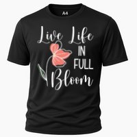 Live Life In Full Bloom Flower Cooling Performance Crew T-Shirt