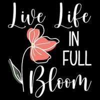 Live Life In Full Bloom Flower Cooling Performance Crew T-Shirt