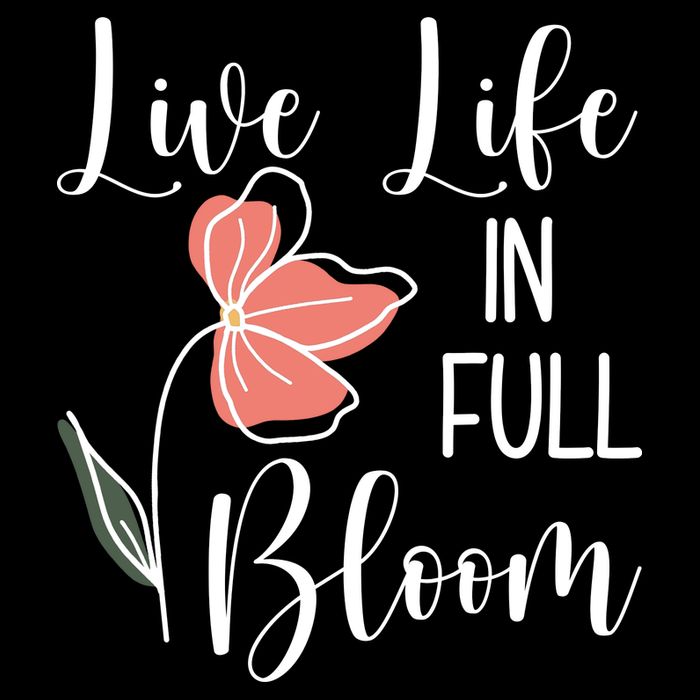 Live Life In Full Bloom Flower Cooling Performance Crew T-Shirt