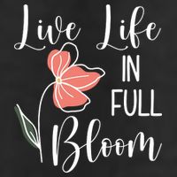 Live Life In Full Bloom Flower Adult Drive Performance Visor