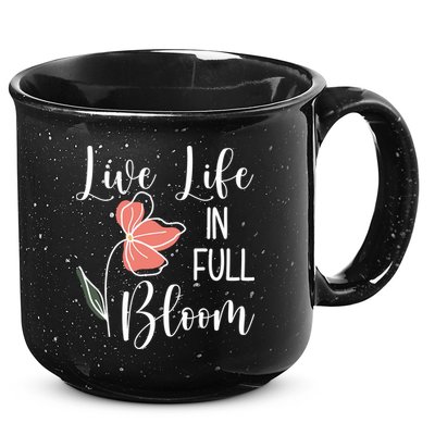 Live Life In Full Bloom Flower 15oz Campfire Ceramic Mug
