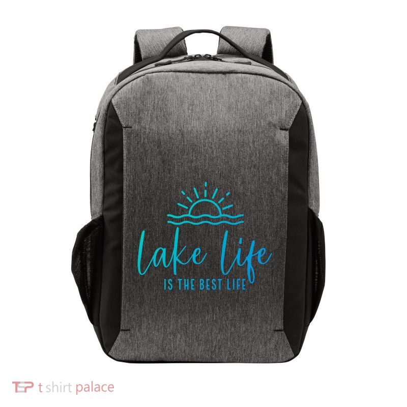Lake Life Is The Best Life Lake Vibes Summer Vacation Gift Vector Backpack
