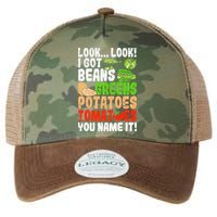 Look Look I Got Beans Greens Potatoes Tomatoes You Name It Legacy Tie Dye Trucker Hat