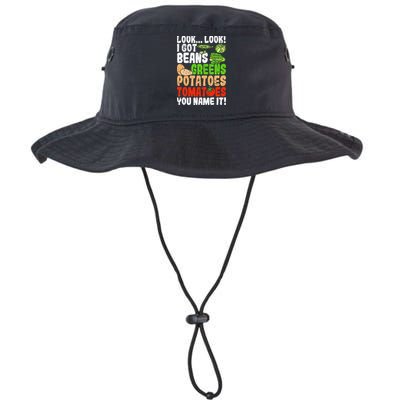 Look Look I Got Beans Greens Potatoes Tomatoes You Name It Bucket Hat