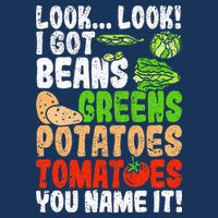 Look Look I Got Beans Greens Potatoes Tomatoes You Name It Infant Baby Jersey Bodysuit