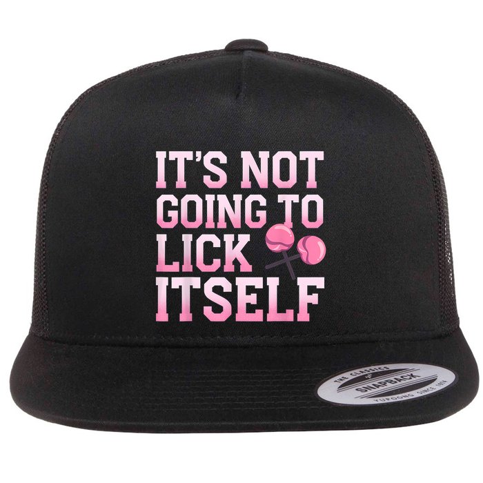 Lollipop Lick It Not Going To Lick Itself Candy Sweet Flat Bill Trucker Hat
