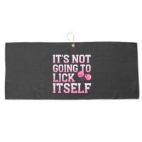 Lollipop Lick It Not Going To Lick Itself Candy Sweet Large Microfiber Waffle Golf Towel