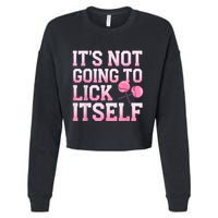 Lollipop Lick It Not Going To Lick Itself Candy Sweet Cropped Pullover Crew