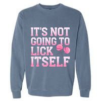 Lollipop Lick It Not Going To Lick Itself Candy Sweet Garment-Dyed Sweatshirt