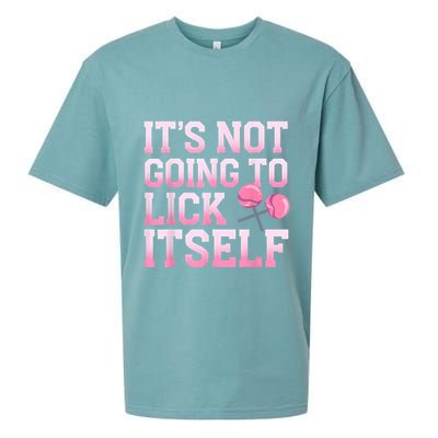 Lollipop Lick It Not Going To Lick Itself Candy Sweet Sueded Cloud Jersey T-Shirt