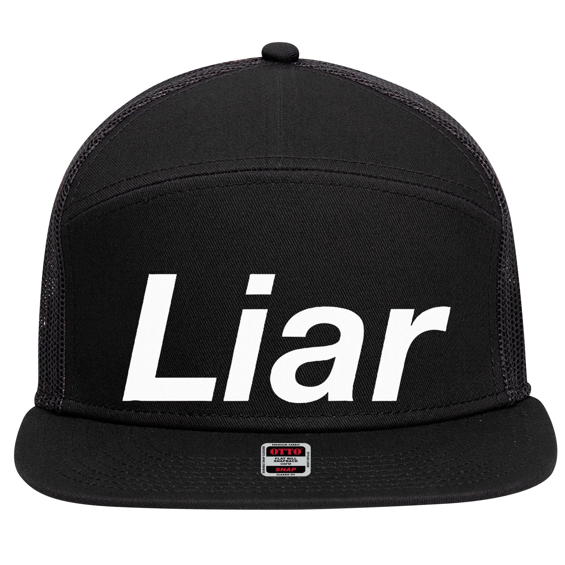 Liar 7 Panel Mesh Trucker Snapback Hat