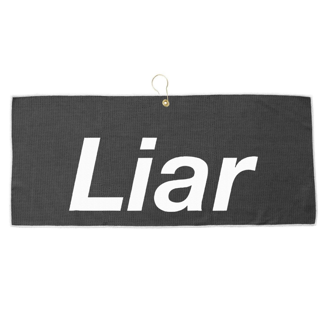 Liar Large Microfiber Waffle Golf Towel