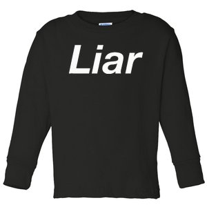 Liar Toddler Long Sleeve Shirt