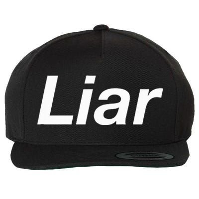 Liar Wool Snapback Cap