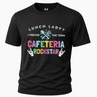Lunch Lady I Prefer The Term Cafeteria Rockstar Lunch Lady Cooling Performance Crew T-Shirt