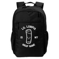 Lil Lumpia Is My Wrap Name Funny Food Backpack