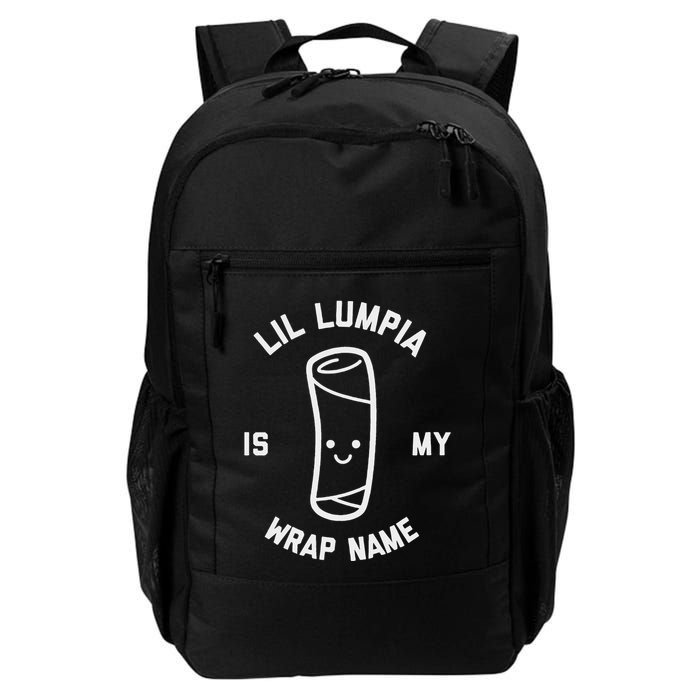 Lil Lumpia Is My Wrap Name Funny Food Backpack