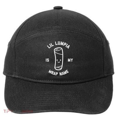 Lil Lumpia Is My Wrap Name Funny Food 7-Panel Snapback Hat